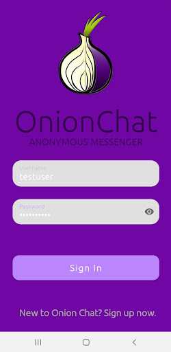 Screenshot Onion Chat