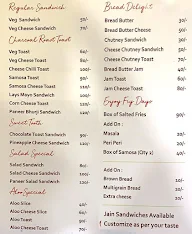 Sandwich Adda menu 1