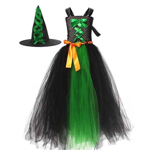 Title 4, Halloween Childrens Witch Dress Up Costume Clo...