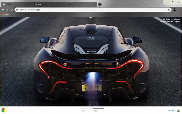 McLaren P1 - Super Fast Racing Car chrome extension