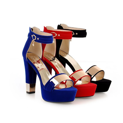 Title 4, Sexy black womens super high heel Roman sandal...