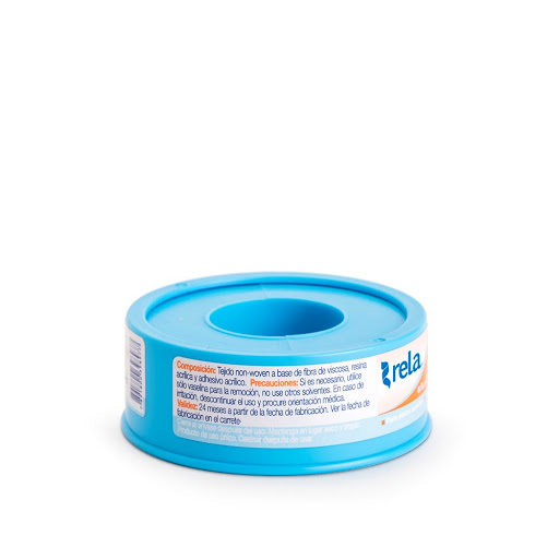 Adhesivo Rela microporoso color blanco 1,2 cm x 4,5 m  