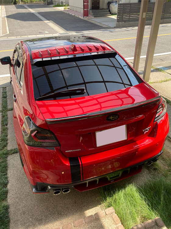 WRX S4のお盆休み・戦争反対・オフ会・ラッピング・DIYに関するカスタム事例の投稿画像2枚目