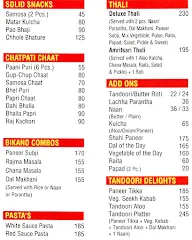 Bikano menu 1