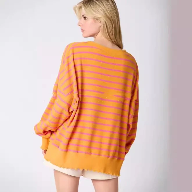 Dames Halloween Geborduurde Trui Losse Casual Top Comfortabel en Stijlvol Feestelijk Kledingstuk Perfect voor Halloween Vieringen
