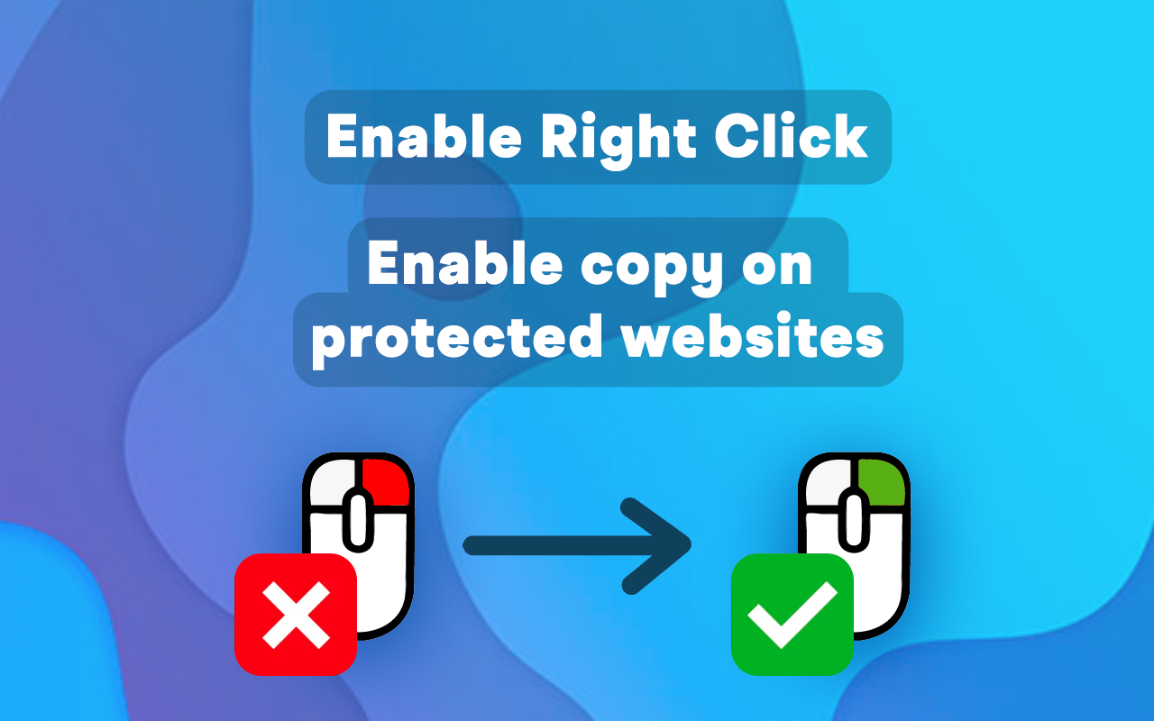 Enable right click - restrict copy/select Preview image 1