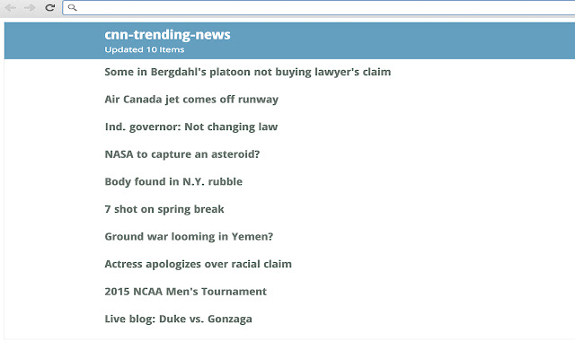 Trending News New Tab