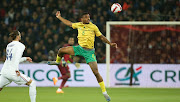 Lyle Foster turns out for Bafana Bafana in their during international friendly againsrt France in Lille last year.