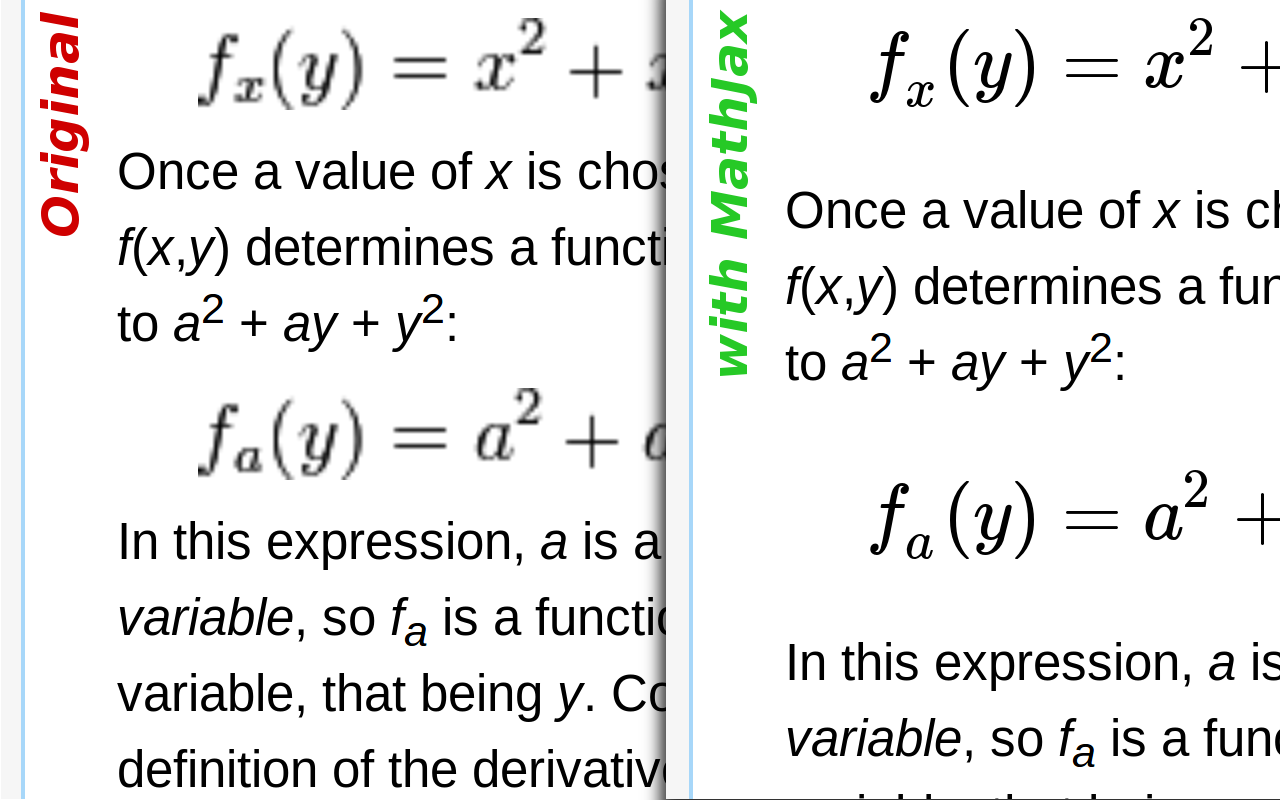 Wikipedia with MathJax Preview image 0