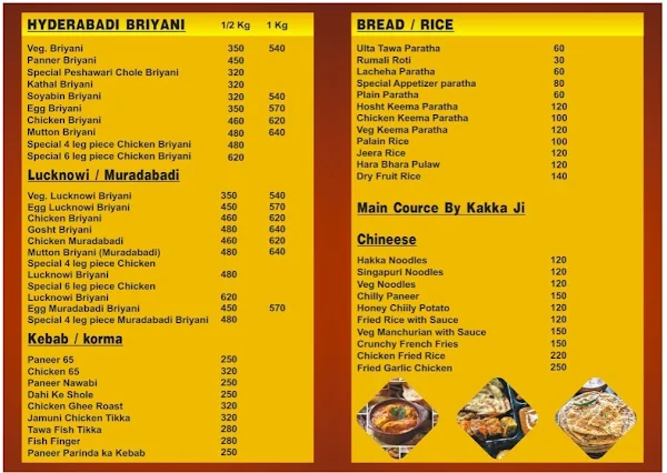 Biryani By Kakka Ji menu 