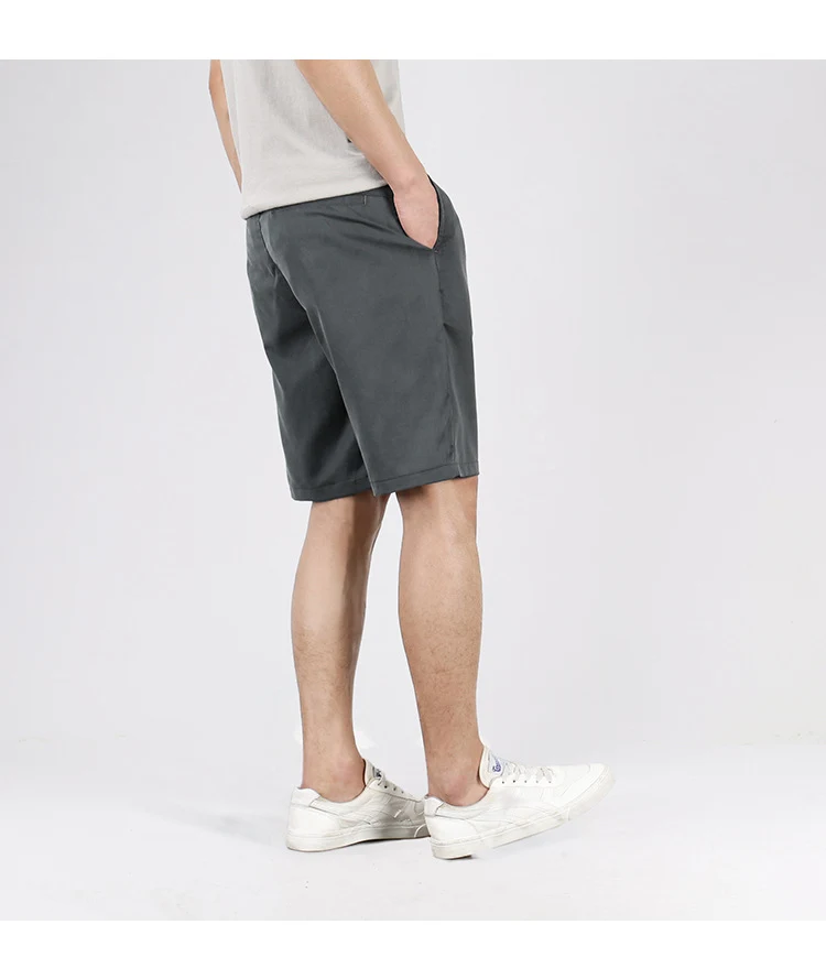 Zomer Dunne Tencel pak shorts heren recht los Koreaans casual broek trend kaki vijfpunts broek heren ademend en comfortabel voor de zomer