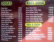 Gohil Dosa Corner menu 2