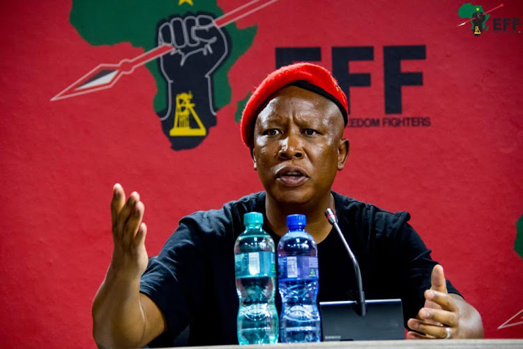 EFF leader Julius Malema says 'the form of social assistance provided by government since 1994 has not been impactful in reducing poverty because government is perennially incapable of creating jobs and taking our people out of poverty'. File photo.