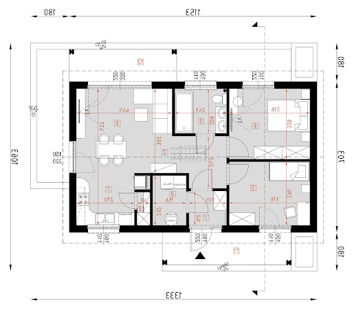 D324 - wersja drewniana WT2021 - Rzut parteru