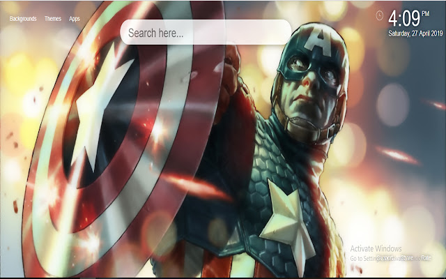 Captain America HD Wallpaper New Tab