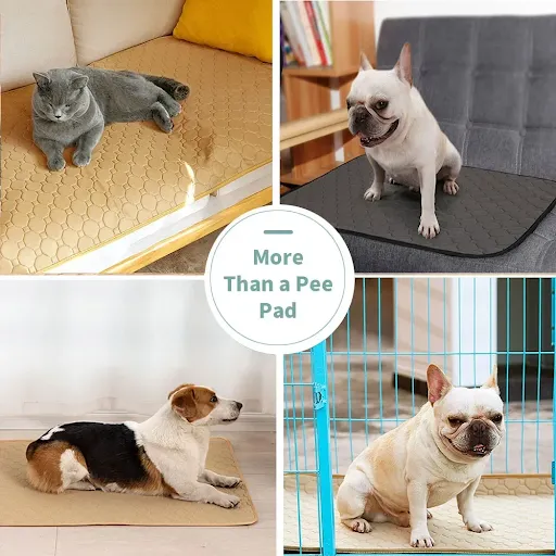 For Large Dogs Washable Dog Toilet Mat Reusable Training Pad Urine Absorbent Environment Protect Diaper Mat Dog Car Seat