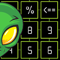 Icon CALCULATOR - Green Alien