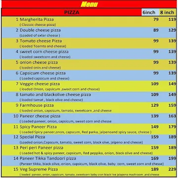 Pizza Stand 24*7 menu 