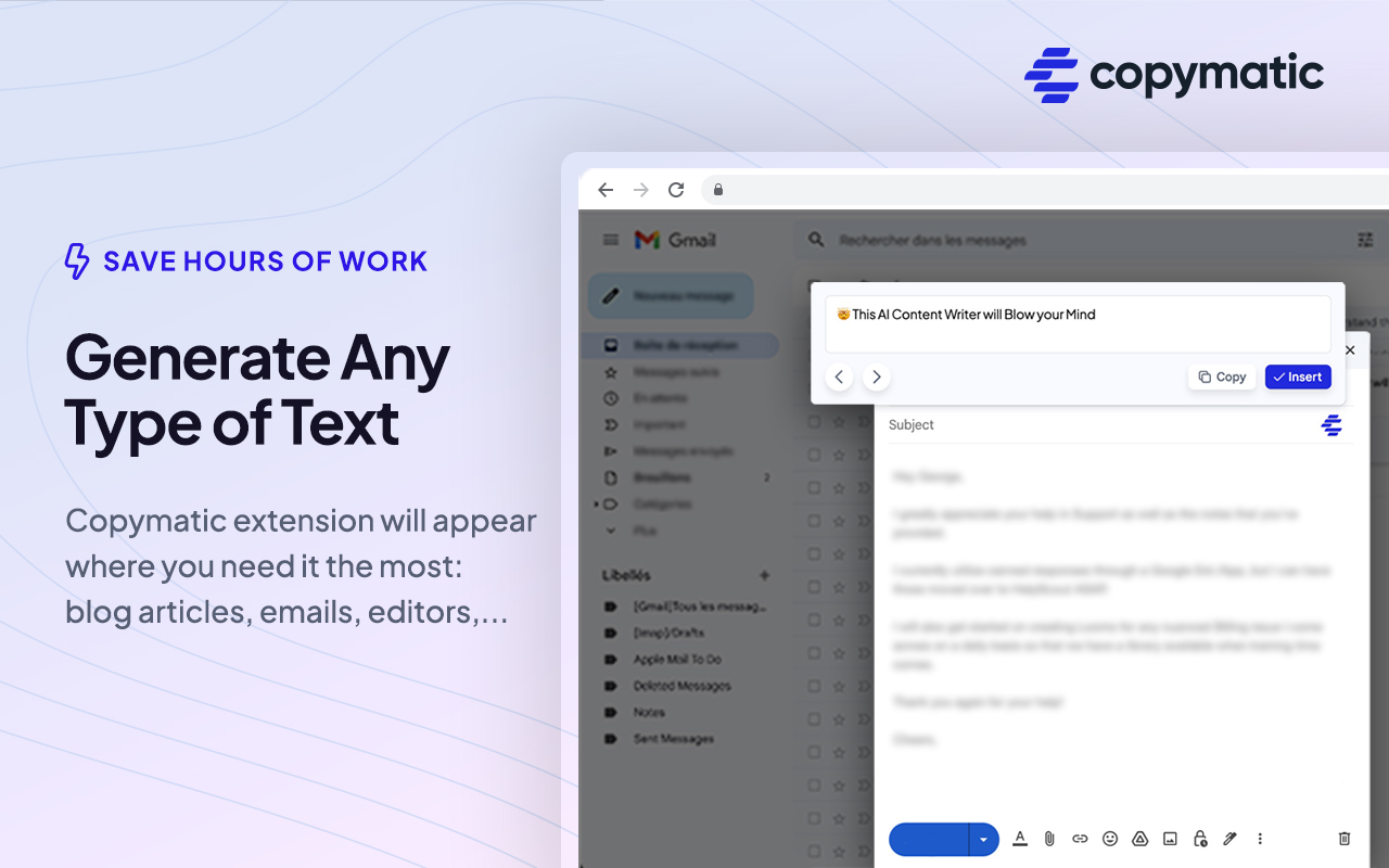 Copymatic - AI Content Writer & Chat Preview image 1