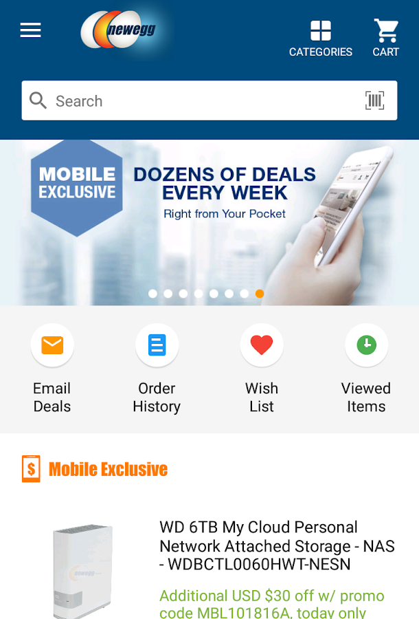 Hasil gambar untuk Newegg app