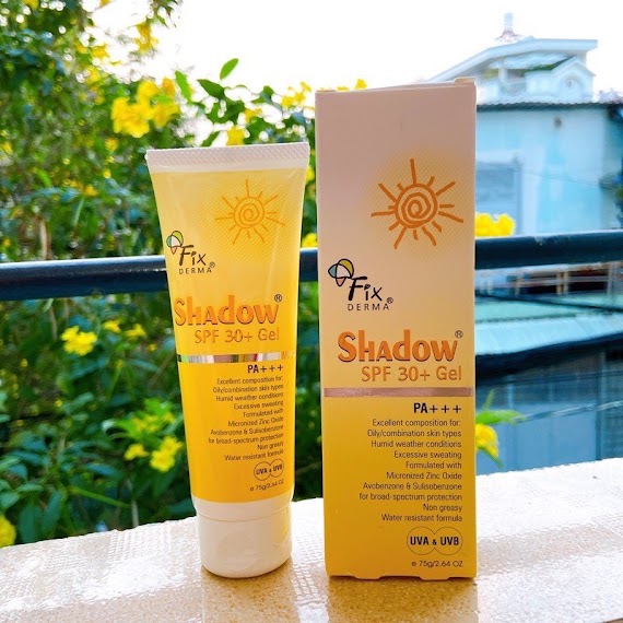 Kem Chống Nắng Fixderma Shadow Spf 50 Cream 75G Nâng Tone Cho Da Dầu Da Nhạy Cảm