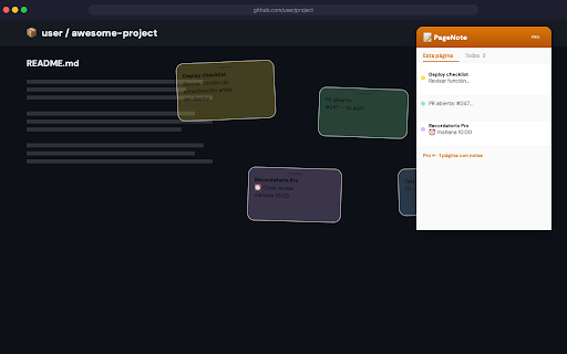 PageNote - Sticky Notes on Any Website screenshot 2
