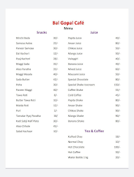 Bal Gopal Cafe menu 1