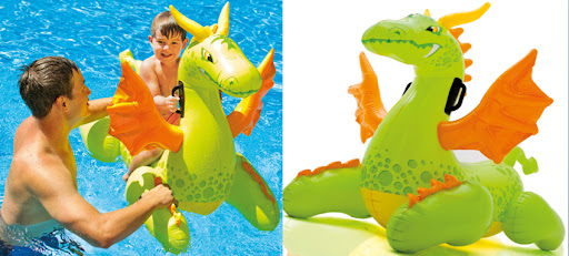 Title 2, Adult inflatable swimming ring Enjoy the water ...
