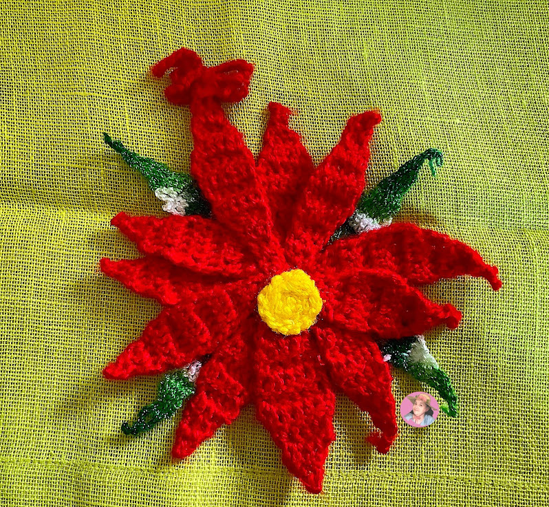 Bella noche buena en gancho o crochet 