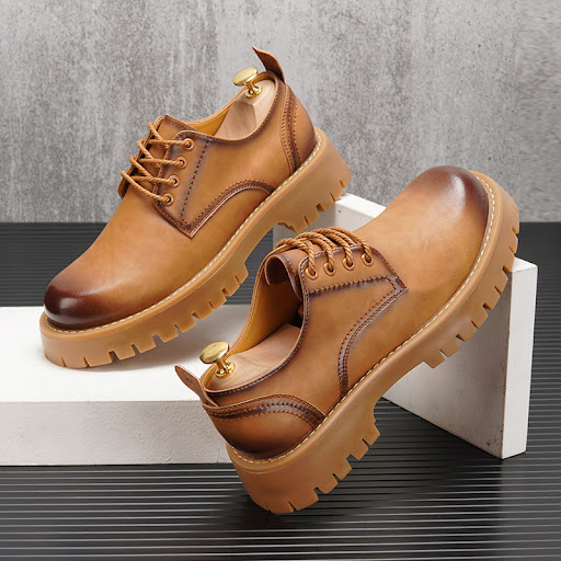 Title 5, Mens British Shoes with Thick Soles and Elevat...