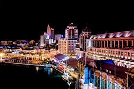 Port Louis at night.