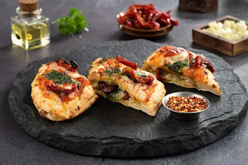 Stuffed Pizza Bread - Pesto & Sundried Tomatoes