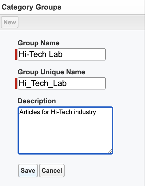 category groups 