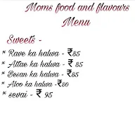 Moms Food menu 1