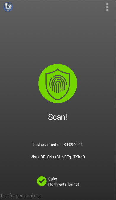 Secure Antivirus Screen 1
