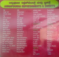 Annapoorna Refreshments And Sweets menu 3