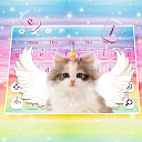 تنزيل Fuzzy Angle Unicorn Cat Keyboard Theme التثبيت أحدث APK تنزيل