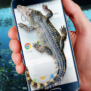 Crocodile in Phone Big Joke  Icon