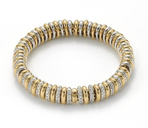 gold and white gold with diamonds bracelet