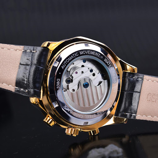 Title 4, Mens Fashion Hollow Waterproof Mechanical Watc...