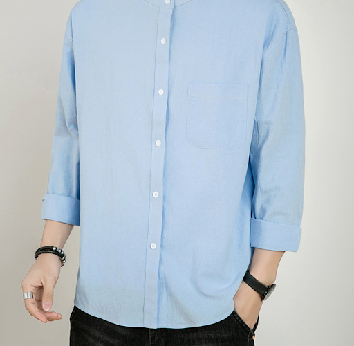 Title 8, New Mens Shirts Cotton Solid Color Comfortable...