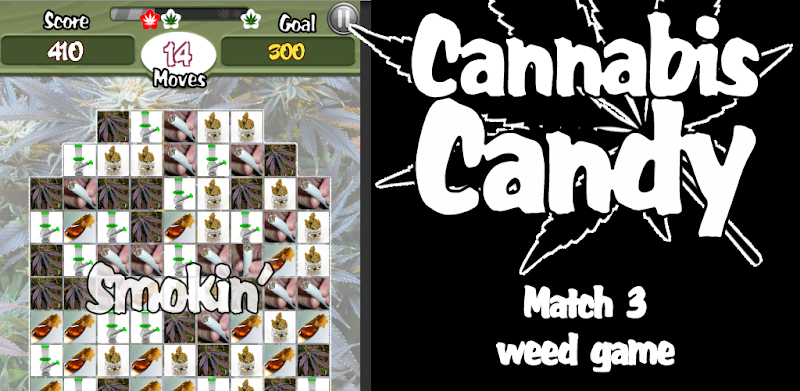 Cannabis Candy Match 3 Weed Game