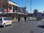 The scene where a shooting between robbers and a security reaction officer occurred in Melville this morning. 