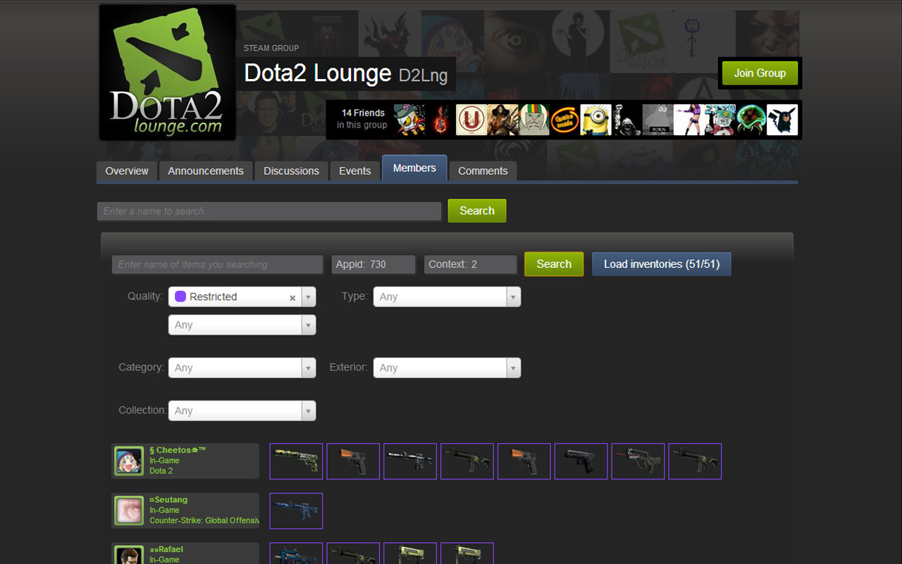 Search items in steam groups. Preview image 5