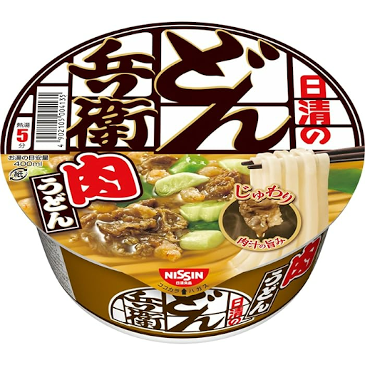 Mì udon thịt bò và rong biển NISSIN 87g