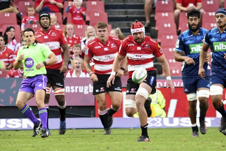 Warren Whiteley of the Lions during the Super Rugby match between Emirates Lions and Blues at Emirates Airline Park on March 10, 2018 in Johannesburg, South Africa.