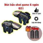 Nút Bắn Pubg G21 - Nút Bắn Chơi Game 6 Ngón, Bộ Nút Bấm Cơ Chất Liệu Abs Hợp Kim Cao Cấp Dành Cho Pubg, Ff, Cod, Apex