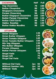 Hotel South India menu 1