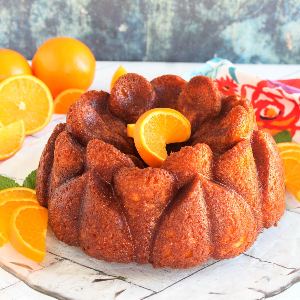 Glazed Orange Bundt Cake (baking with decorative bundt pans)