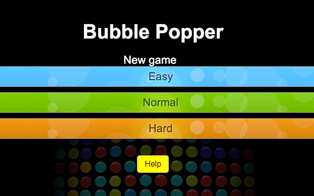 Bubble Popper chrome extension